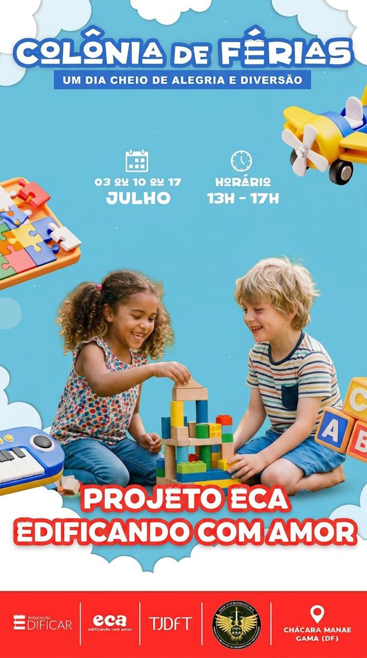 Banner do Projeto ECA Edificando com Amor
